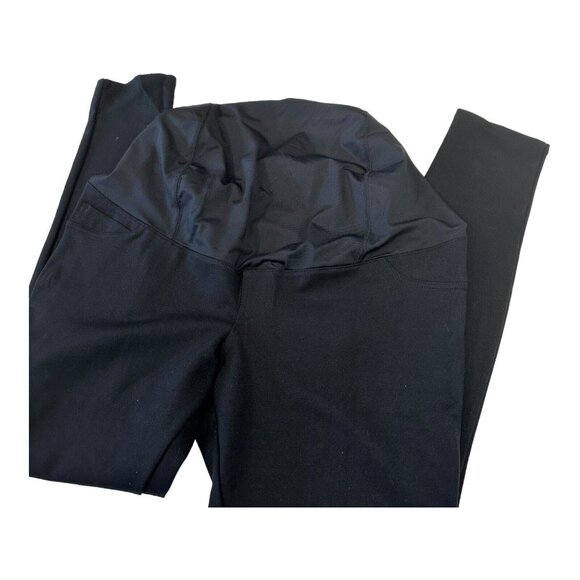 Isabel Maternity SZ Large Black Over Belly Panel Skinny Jeans Stretch - Picture 12 of 14